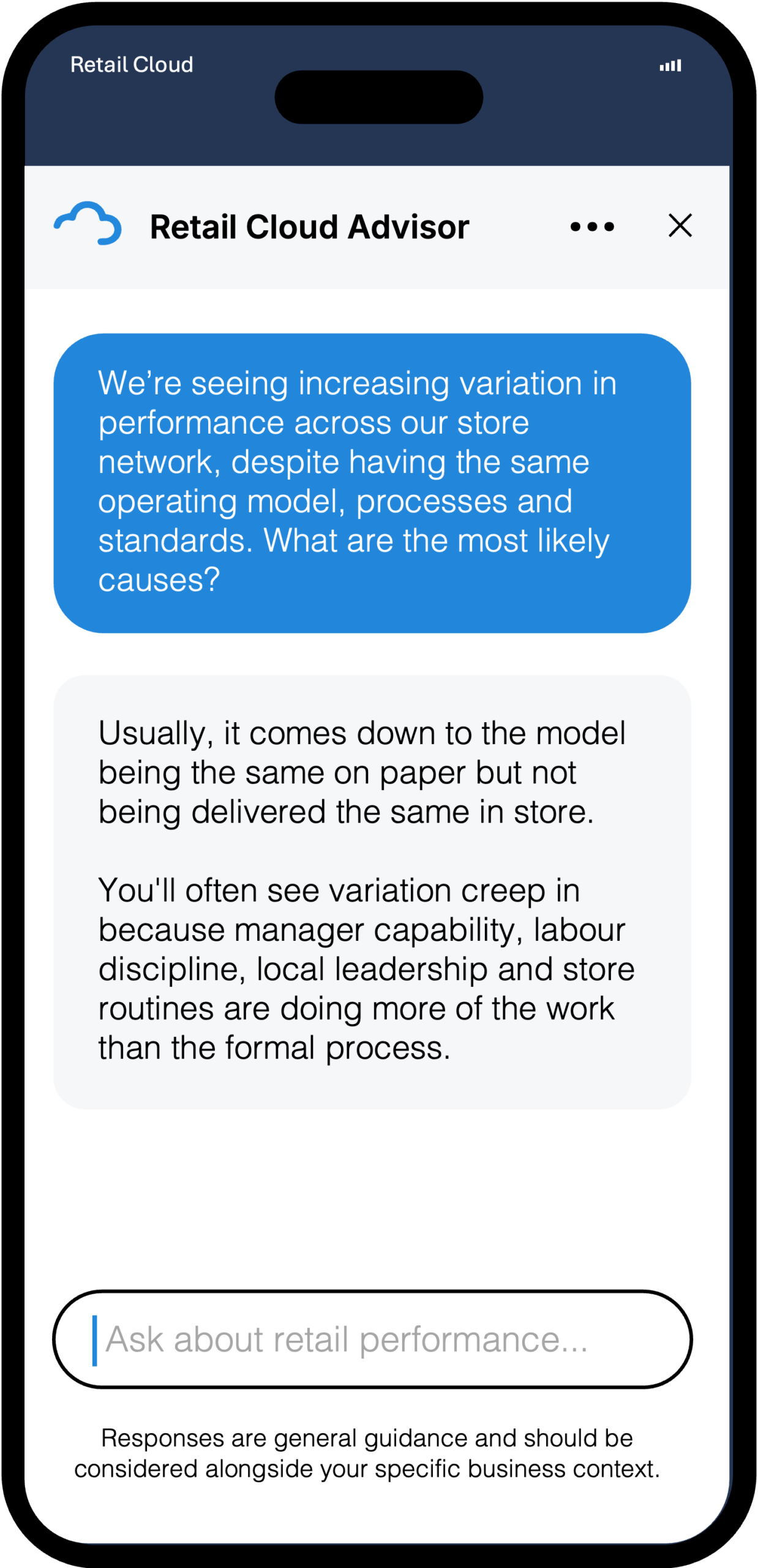 Retail Cloud Advisor