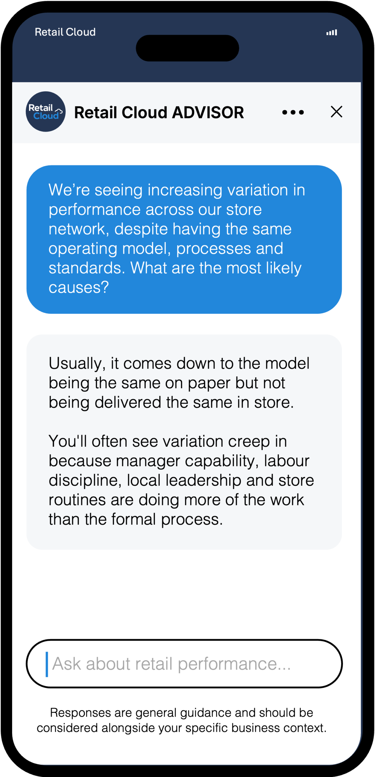 Retail Cloud Advisor